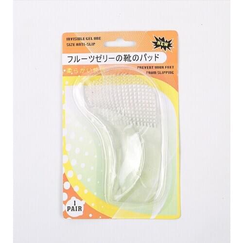Whole Sale 100pairs/lot Anti-Slip Invisible Silicon Gel Heel Shoe Cushion Pad Insert Insole Sole Shoes Foot Feet