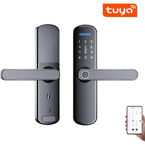 Tuya APP WiFi Remote Control Intelligent Fingerprint Lock Support Password Code IC Card Key