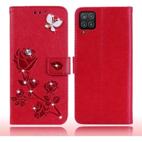 Luxury Bling Flip leather Case For on Samsung A12 Case Back Phone Case For Samsung Galaxy A12 A 12 a12 a 12 12A Galax A12 Cover