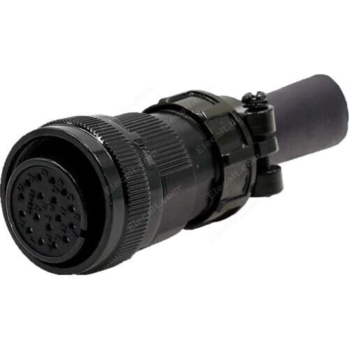 17-pin MS3108 20-29S Straight Head With Tail Clamp YDM30200447 Servo Motor Connector Aviation Plug for Mitsubishi FANUC