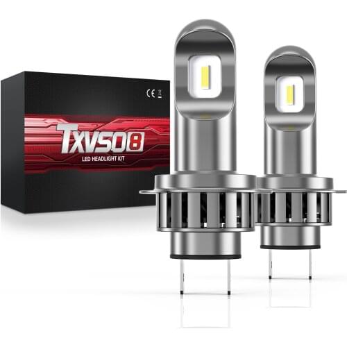 TXVSO8 2021 H7 Led Headlights 6000K Mini Lights for Car 50W Bulbs Universal Super Bright CSP Lamp for Automobiles Luces Led Para