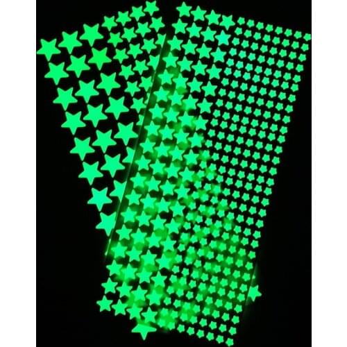 Luminous Wall Stickers for Kids Rooms Dots Stars Ceiling Wall Decals Glowing Stickers Wall Decals Glow In The Dark Home Decor