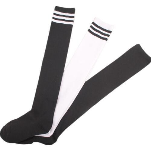 2020 Newly Autumn Winter Thick Long Socks Women Compression Thigh High Socks Warm Black White Stockings Sexy Female Knee Socks