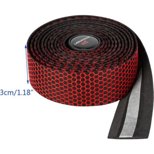 U7EF Wearable Bicycle Handlebar Tape Road Bicycle Anti-Slip Silica Gel EVA Shock Absorption Handle Cycling Tape Bar Wrap End