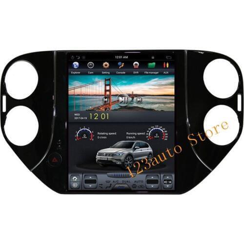 10.4 '' Vertical screen Tesla Style Android 9.0 Car DVD GPS Player radio navigation for Volkswagen Tiguan 2010-2019 PX6 HDMI