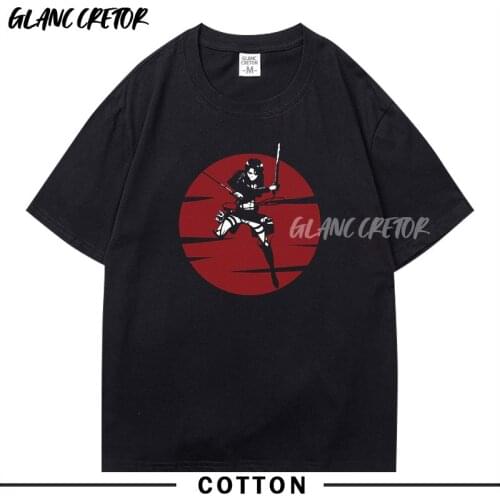 Attack on Titan Japanese Printed Funny Men Tshirt Anime Shirt Oversized Clothes O-Neck Funny T Shirts for Men Tops Tees 2021