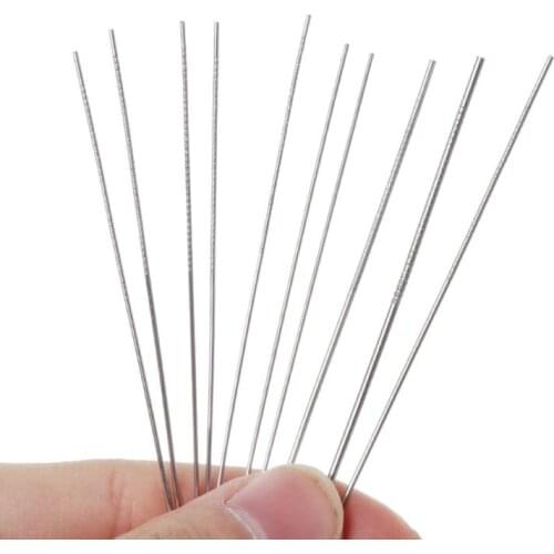 Nozzle Cleaner Gas Welding Brazing Cutting Torch Tip Cleaner 10Pcs Set 0.6mm-1.3mm Guitar Nut Needle Files Nozzle Jet
