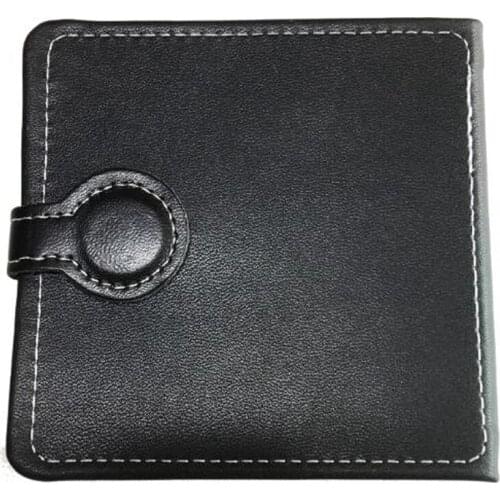 12-Piece Pick Rack Wallet-Type Guitar Pick Holder, Soft Leather, Suitable for 6-String/4-String Guitar/Bass/Ukulele