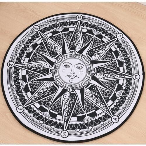 2020Home Sun God Round Carpet Diameter 80/100/120/160cm Parlor Large Flannel Carpet Living Room Mats Bedroom Chair Rug Bath Mat
