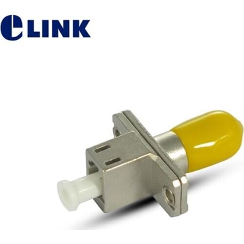 5pcs LC-ST hybrid connector female to male Simplex FTTH fiber optic adapter APC UPC SM MM coupler wholesales ELINK free shipping
