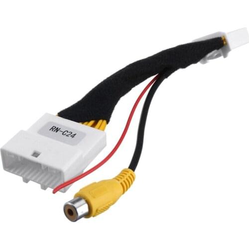 Car 24Pin Video Input Switch Reverse Parking Camera Rca Adapter Cable for Renault Stepway Vivaro Dacia Sandero Clio 4