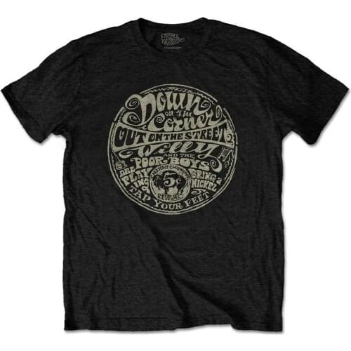 Creedence Clearwater Revival Down On The Corner (Black) T-Shirt - OFFICIAL