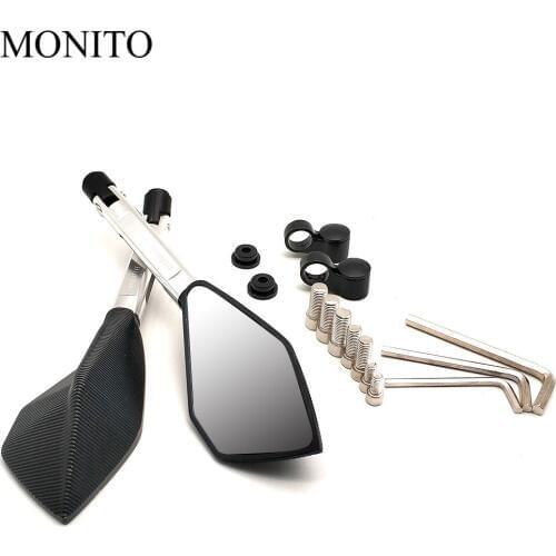 For DUCATI Hypermotard 796 821 939 950 1100 ST4S 748 900 CNC Accessories Motorcycle Rearview Mirrors Moto Blind Spot Side Mirror