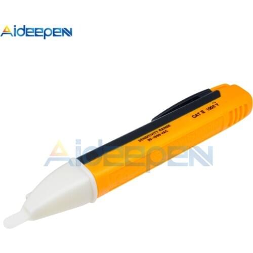 Electric indicator 90-1000V Non-Contact Socket Wall AC Power Outlet Voltage Detector Sensor Tester Pen LED light AC 110V-220V