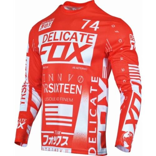 Delicate Fox 360 Flight Jersey Mountain Downhill MTB DH MX ATV Dirtbike Offroad Motocross T-shirt