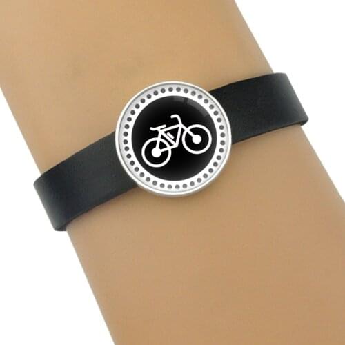 Bicycle Bike Sport Butterfly Leather Bracelets Jesus Firefighter Horse Paw Dogs Mom Charms Bracelets Women Fashion Jewelry Gift