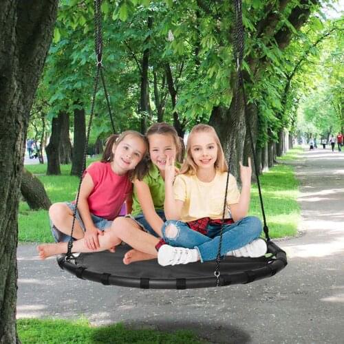 Hot Sale Children round nest nest swing indoor and outdoor hanger children net rope stout swing baby toys 110CM Tree swing