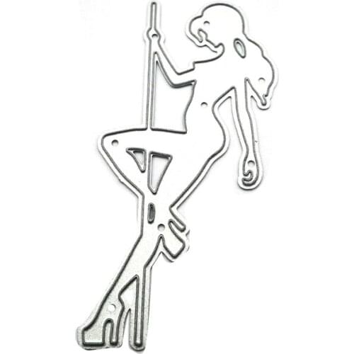 95AA Dancer Metal Cutting Dies Stencil DIY Scrapbooking Album Paper Card Template Mold Embossing Craft Decoration