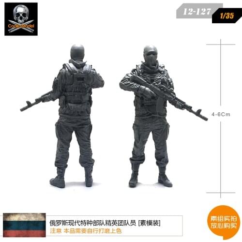 1/35 Resin Soldier Model For Elite Team Members Of Modern Russian Special Forces Assembled 12-127