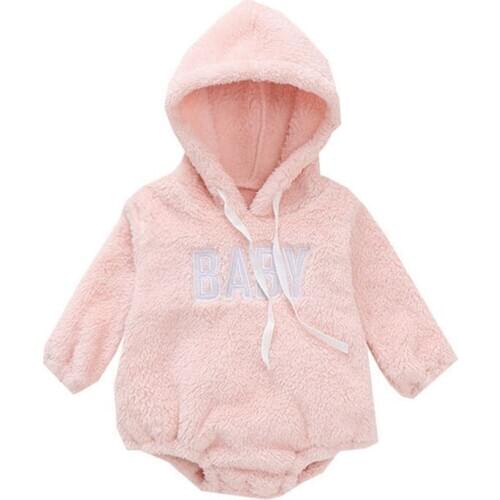 Newborn Baby Spring Autumn Bodysuit Hooded Fashion Lovely Warm Cute Boy Girl Clothing Long Sleeve Infant 0-18M Jumpsuit Clothes
