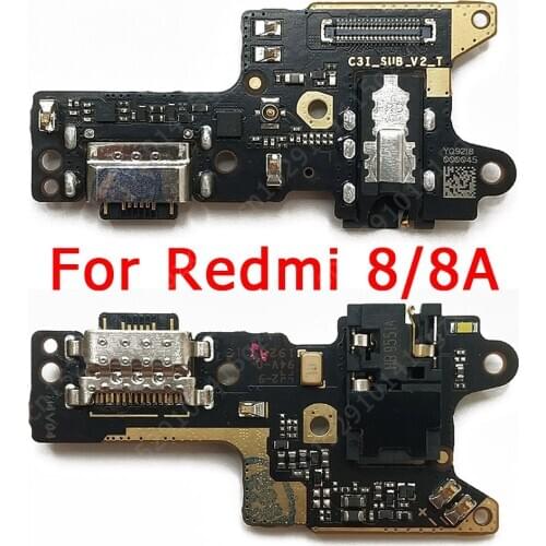 Original Charge Board for Xiaomi Redmi 8 8A Charging Port USB PCB Dock Ribbon Plate Connector Flex Cable Replacement Spare Parts
