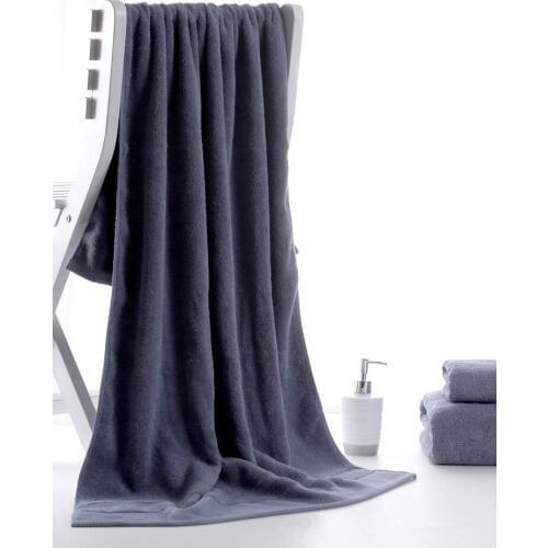 Super absorbent 70*140cm long thick cotton bath towel beach towel for adults bathroom for Spa Gym travel Pure color bath towels