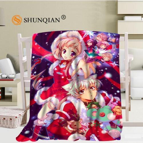 Custom Anime Christmas Blanket Soft DIY Your Picture Decoration Bedroom Size 56x80Inch,50X60Inch,40X50Inch A7.10
