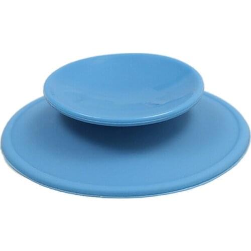 Random Color Baby Feeding Anti-slip Pads Two-sided Suction Cup Children Silicone Dish Cup Double Sucker Mats Coasters