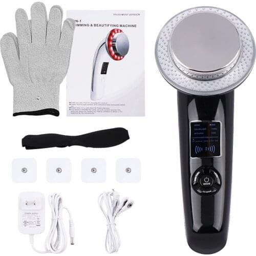 6in1 Ultrasonic Cavitation Body Slimming Machine Facial Massager EMS RF Lifting Machine Ultrasound Lose weight Fat Burner Device