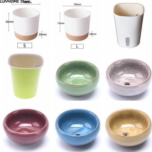 High Quality Mini Succulent Plant Pot Double-layer Succulent Green Dill Small Green Plant Flowerpot