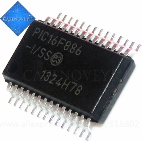 1pcs/lot PIC16F886-I/SS PIC16F886 16F886 SSOP-28 In Stock