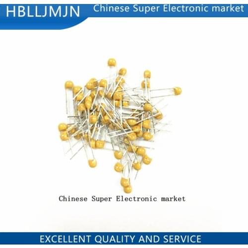 1000PCS 100nF 0.1uF 0.1 uF 104 50V 2.54mm dip Mono Monolithic Capacitors