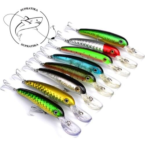 14g/115mm Artificial Minnow Freshwater Plastic Fishing Bait Diving Depth2.2-3.5m Anti-corrosion Bionic Fishing Lure Hard Lure