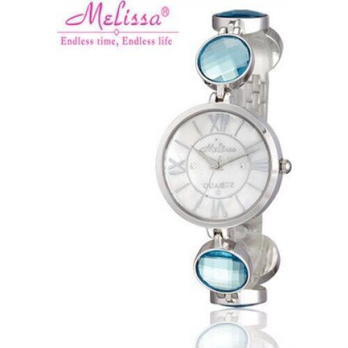 New Stylish MELISSA Bracelet Watch Elegant Women Candy Color Crystals Wrist watch Imported Quartz Dress Reloj Montre Femme F8109