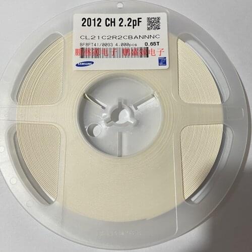 CL21C2R2CBANNNC CL21C2R2BBANNNC 0805 2.2pF 50V C0G ±0.1pF ±0.25pF 2.2 pF ±0.25pF 50V Ceramic Capacitor C0G, NP0 0805 (2012 Metr