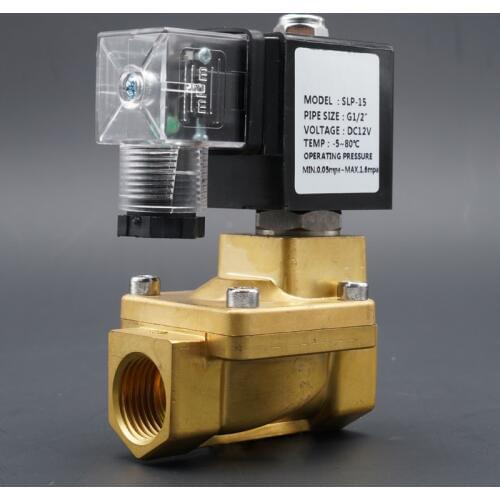 Solenoid Valve 1/4" 3/8" 1/2" 3/4 normally closed high pressure water valve , 16 bar Pilot Diaphragm ,for liquid, gas, light oil
