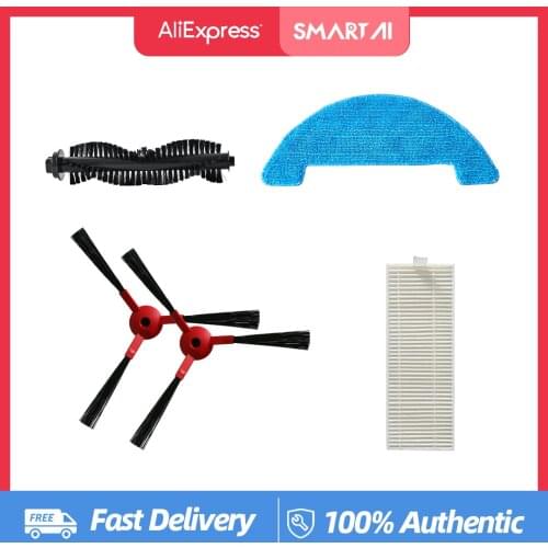360 C50 Robot Vacuum Cleaner C50-Water Tank Filter Element-Vacuum Brush-Filter-Mop C50 Robot Vacuum Cleaner Accessory Kit