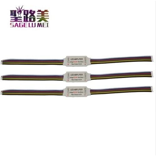6pin RGB RGBW Controller LED Amplifier DC 5V 12V 24V Led Strip Signal Repeater Accessory For RGB RGBW RGB+CCT Strip