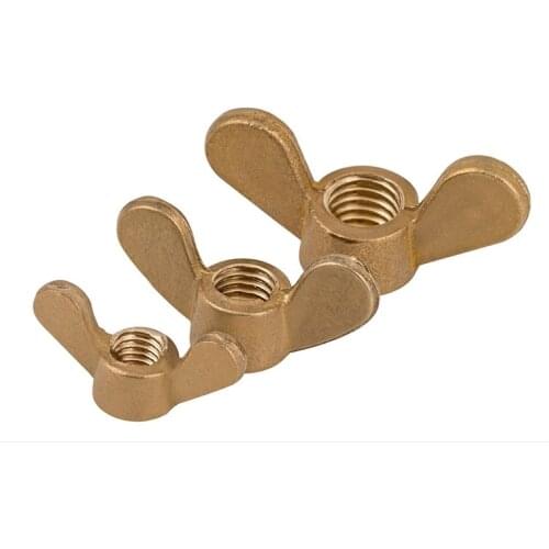 M4 M5 M6 M8 M10 M12 M14 M16 M18 M20 Wing nut copper nut metric steel nut brass fastener hardware screw bolt working