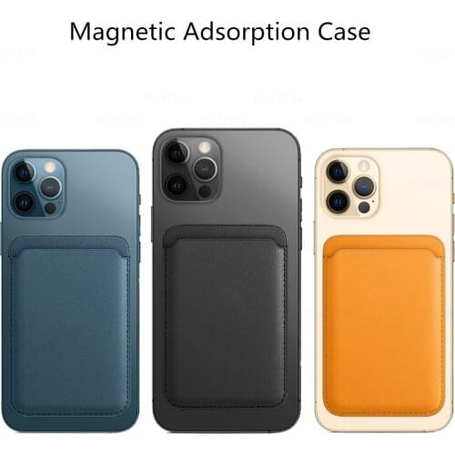 Magsafing Magnetic Card Bag Case for iPhone 12 Pro Max Cases PU Leather Wallet Holder On iPhone 11 XS XR 7 8 Plus 12 Mini Cover