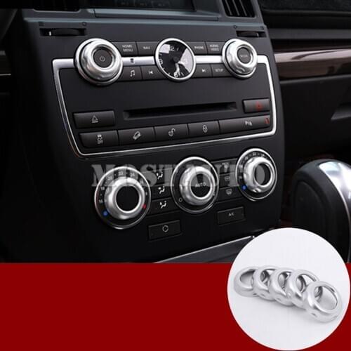 For Land Rover Freelander 2 LR2 Inner Air Condition Button Trim Cover 2013-2015 5pcs Car Accessories Interior Car Decor Car Trim