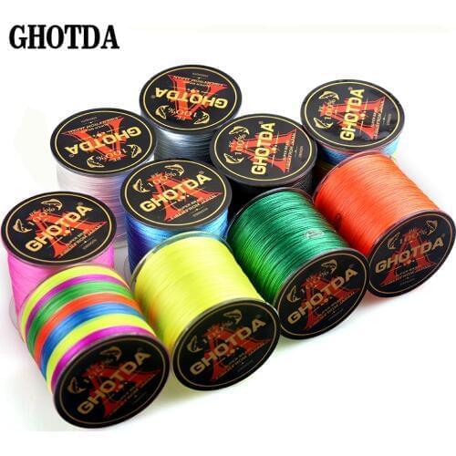 GHOTDA PE Braided Fishing Line 8 Strands 500M 300M 22 31 39 43 52 61 78LB Multifialment Fishing Line
