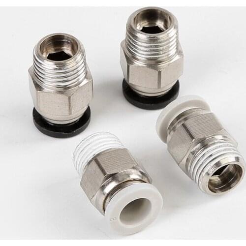 Pneumatic Connector Air Pipe Fitting 4mm 10mm 8mm Hose Tube 1/8" 3/8" 1/2" 1/4" PT Pneumatic-fitting Male Thread Quick Joint