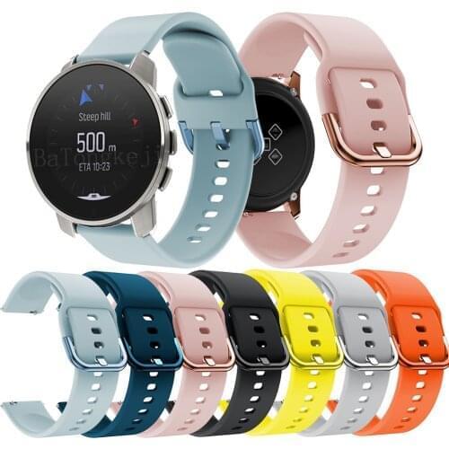 Soft Silicone Watchband For SUUNTO 9 PEAK Wriststrap SUUNTO 3 Watch Strap Wrist Band Bracelet Wristband Replace Accessories