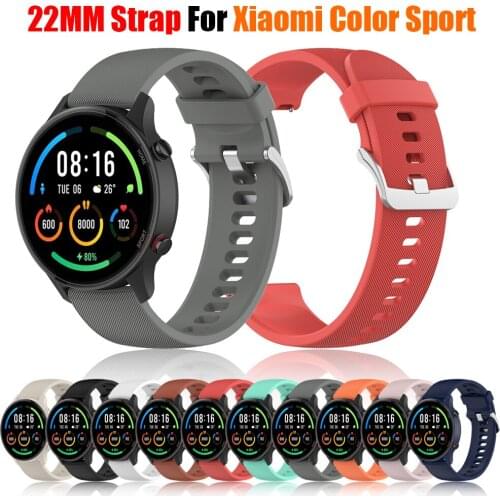 22mm For Xiaomi Watch Color sports edition Strap For Amazfit GTR 47mm Silicone Band Replacement Bracelet Watchbands Wristband