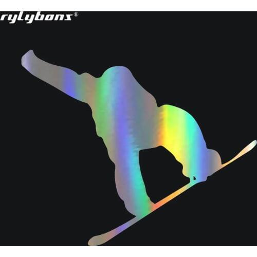 Rylybons Car Sticker Snowboards Car Decorative Vinyl Decal Car Stickers and Decals Full Body Car Sticker 12*10cm