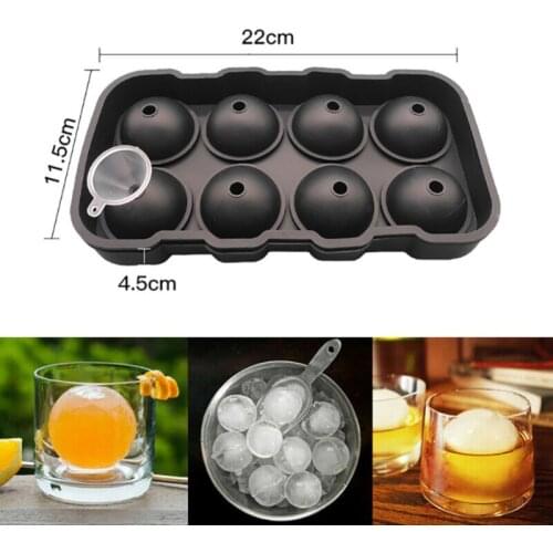 6 Styles Large Size Ice Ball Mold Silicone Ice Cube Trays Whiskey Ice Ball Maker 6 Silicone Molds Maker For Party Bar