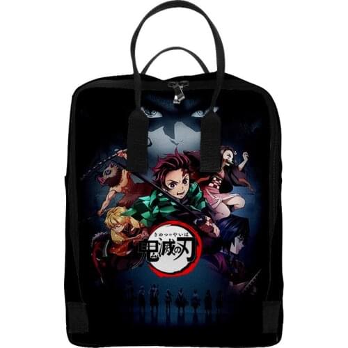 Demon Slayer Bag With Shoulder And Carry Schoolbag Mochila Feminina Escolar Mochila Escolar