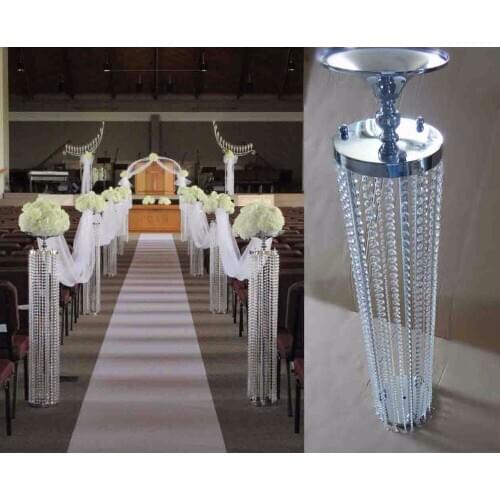 Wedding props 120cm(H) crystal road lead Beatiful Crystal pillars wedding Centerpiece for party wedding decoration 10pcs/lot