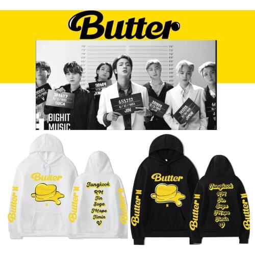 Butter Hoodie Sweatshirts Men/Women Casual Harajuku Pullovers kpop bangtan boys Autumn Winter Fashion Clothing